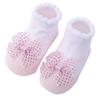 Cotton Baby Socks 0-6 Months Anklet Socks Cute Striped Lace Trim Socks