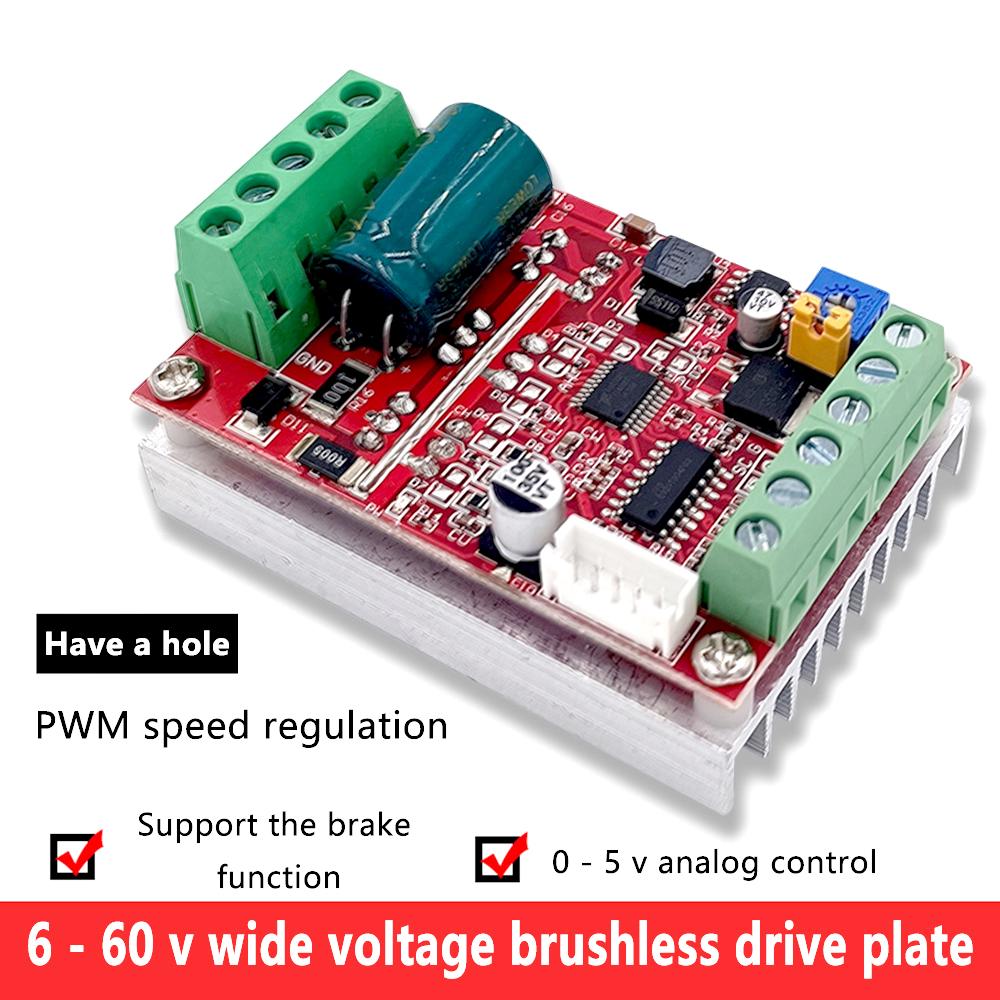 DC6-60V 400W BLDC трехфазный бесщеточный DC Hall контроллер двигателя модуль привода двигателя вход PWM сигнала