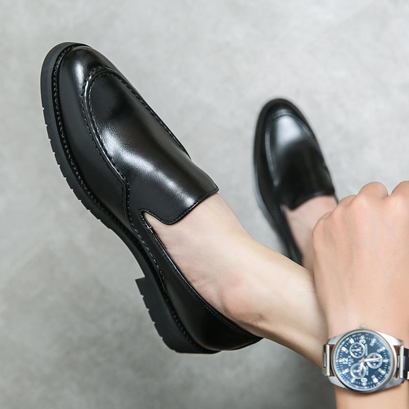Новое поступление высококачественных мокасин с ремешком, стильные мужские туфли, повседневные кожаные лоферы, мужская обувь для джентльменов