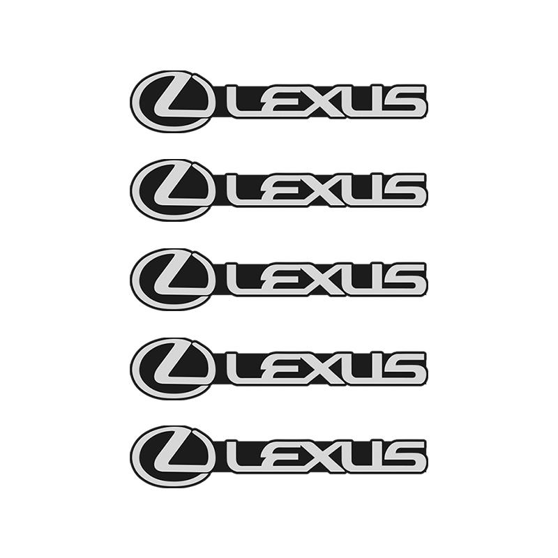 fxcr3 5/10Pcs 3D Aluminum Car Audio Stereo Speaker Badge Emblem Sticker For Lexus GX470 RX330 Ct200h IS200 RX450h IS300h NX300h UX RX