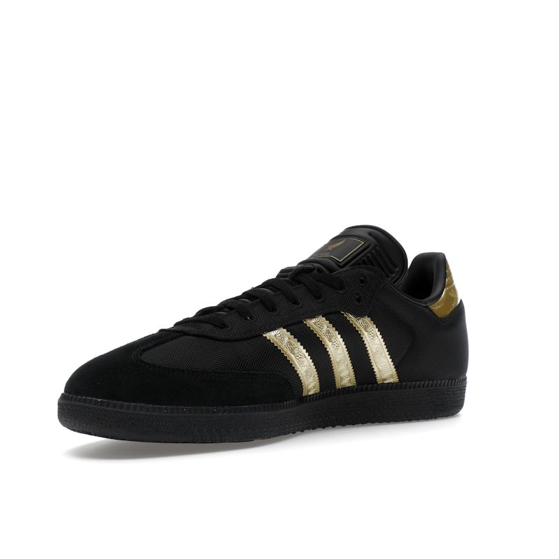 Adidas Кроссовки Samba OG 2025 Mexico Kit Unisex Black Core-Black Gold-Metallic JH5656