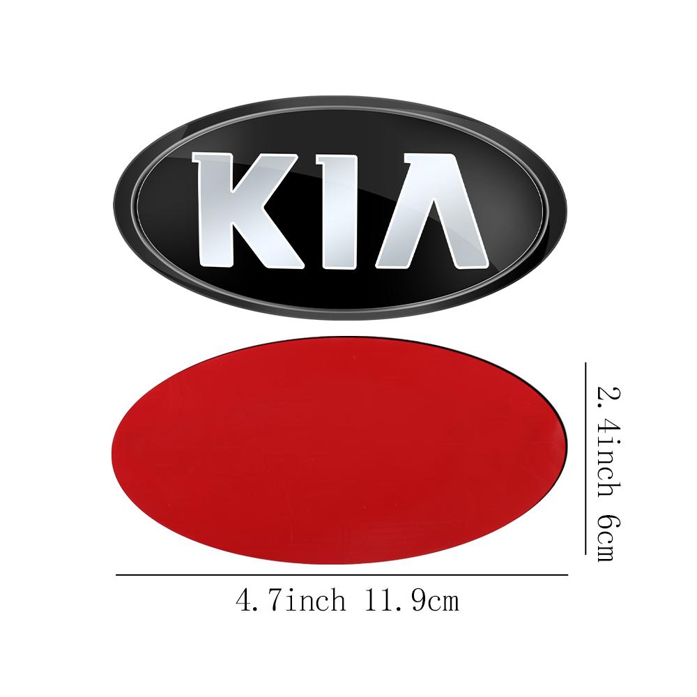 AABIU1 Car Front Hood Emblem Rear Badge Logo Sticker For KIA Sportage Ceed Sorento Cerato Optima Picanto Rio Soul K5 Stonic Niro Forte