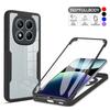 Прозрачный противоударный чехол для телефона с защитой на 360° Для Redmi Note 15 14 13 Pro /+ Чехол для Redmi Note 15 14 13 Для Note 15 14 13 Pro