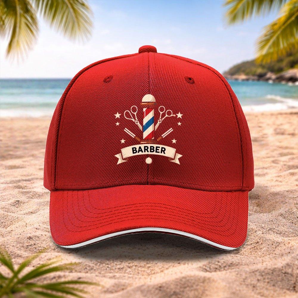 BarberThemed Baseball Cap Lightweight Adjustable Unisex Hat for Unisex Women Machine Washable Running Fitness Outdoor