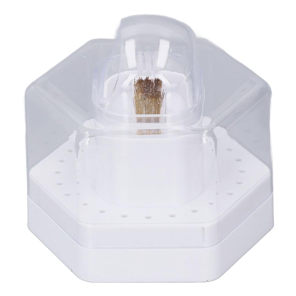 Футляр для чистки сверл для ногтей 24 отверстия многофункциональная подставка для сверл для ногтей дисплей для хранения B