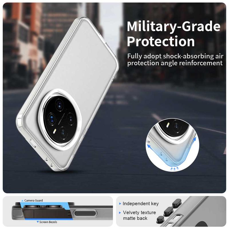 Для Honor Magic 7 Pro Чехол Чехол Honor Magic 7 Pro Capas Прозрачный Ударопрочный Матовый Матовый Чехол Huawei Honor Magic 7 Pro