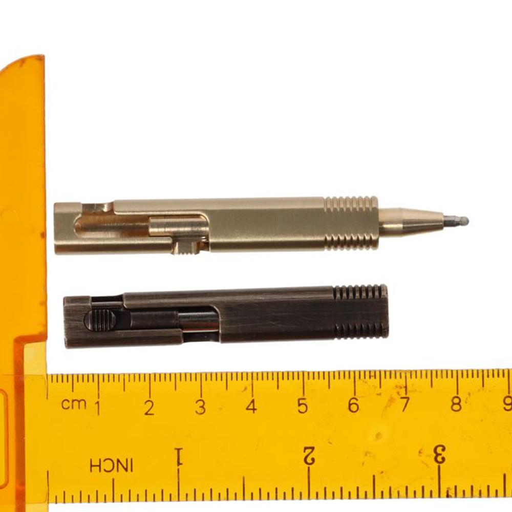 Мини карманная шариковая ручка выдвижная ручка для подписи легко носить шариковая ручка с болтовым механизмом