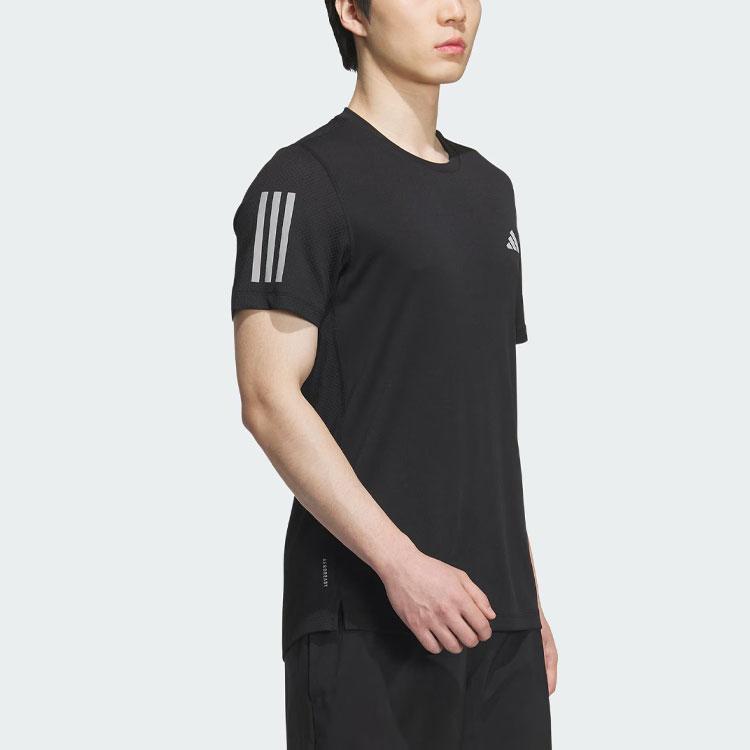 adidas Мужская футболка Own The Run Cooler, черные топы JF1473