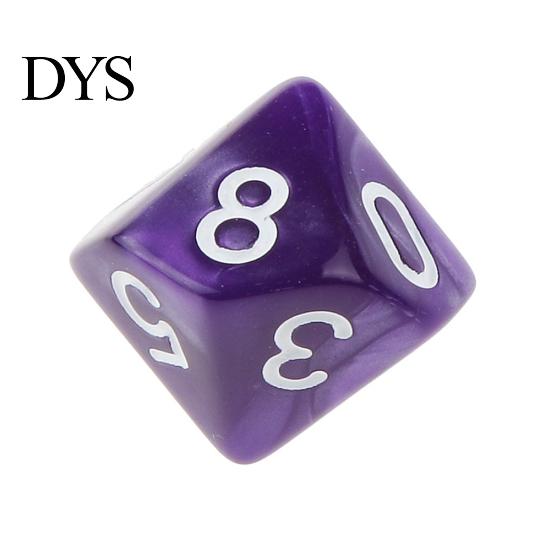 10 шт. Многогранные кубики D10 однотонные для ролевой игры TRPG, реквизит для вечеринки, подарок