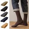 Men Wool Blend Socks Stretchy Thickened Casual Socks with Elastic Cuffs Warm Winter Boot Socks for Work Hiking Daily Errands