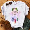 Women&Amp;#39;S T-Shirt Dream Catcher Graphic Print Top Female Tee Shirts Crew Neck Summer Casual Wear Kawaii Harajuku Oversized Tshirt