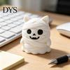 Миниатюрная фигурка кошки, 3D-печатная фигурка мумии, милая статуэтка котенка в бинтах для Хэллоуина, настольное украшение, детализированное, коллекционное, компактное