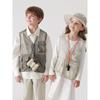 [Mountain Series Outdoor] Mark Jenny Boys and Girls Hollow Mesh Patchwork Multi-Pocket Work Vest Spring Clothing 550351