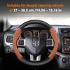 Suitable for Dodge Suede Matte Carbon Fiber Texture Steering Wheel Cover Suitable for Chenger Journey Charger Caliber Durango  1500 Grand Caravan WW7