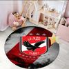 1PC round rug Ahly Football club Printed Round Area Rug ,Rug For Home Office, Round Chair Rug, Decorative Carpet Fan gifts Christmas gift