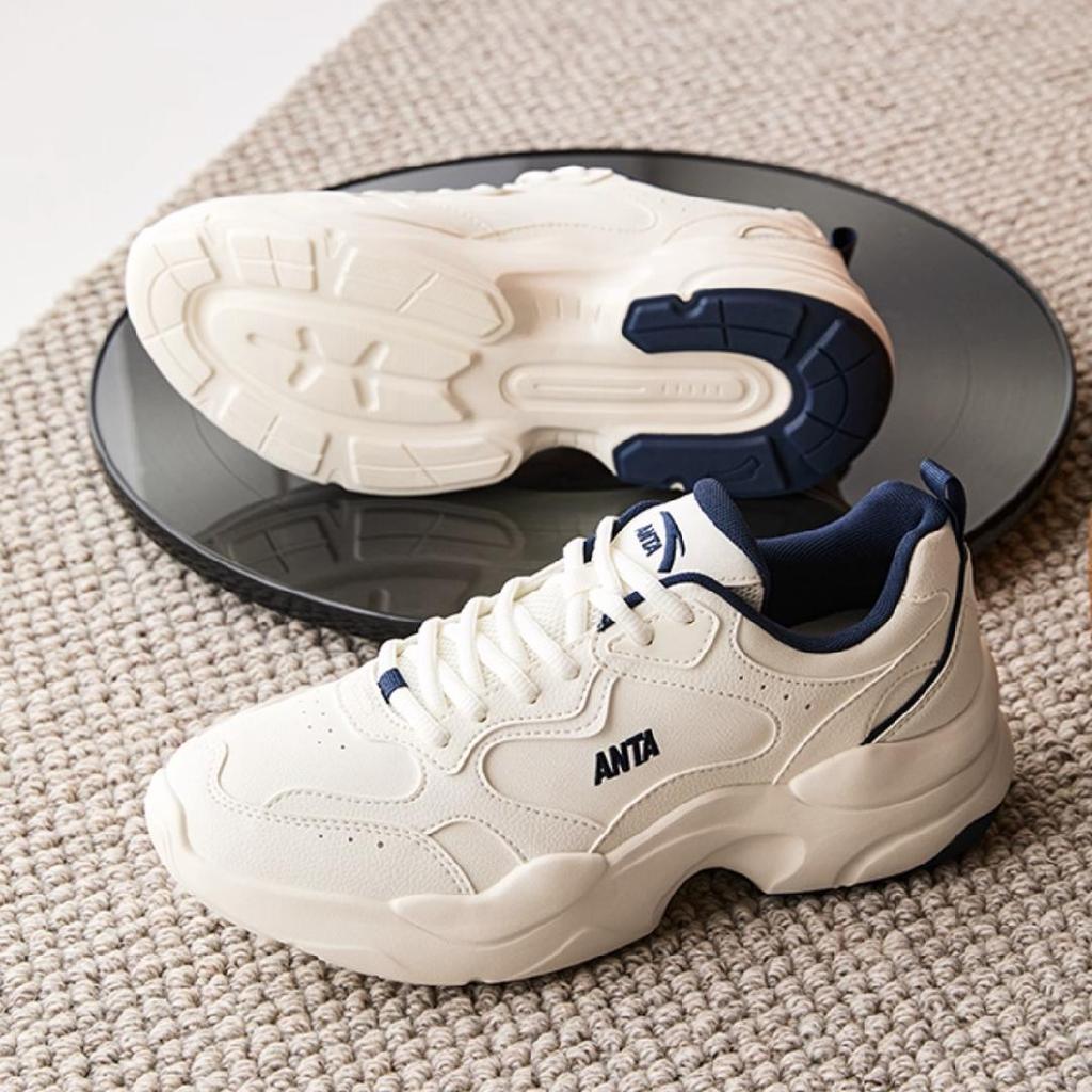 Anta Galaxy Low-Top Casual Shoes Men Ivory White New Ink Blue 112538814-3