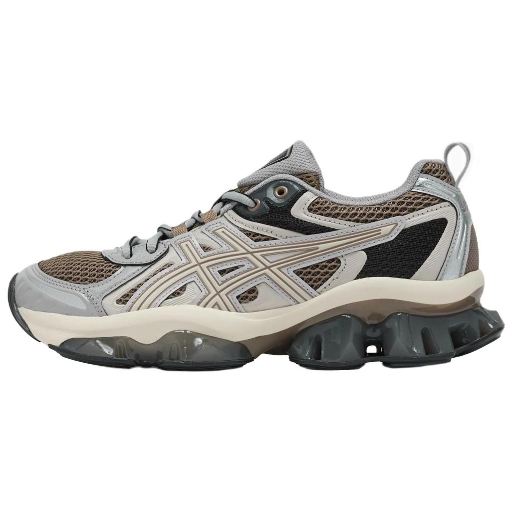 Asics GEL Quantum Kinetic Износостойкие Низкие Повседневные Городские Кроссовки для Бега Унисекс Коричневые Бежевые Кроссовки 1203A270-204