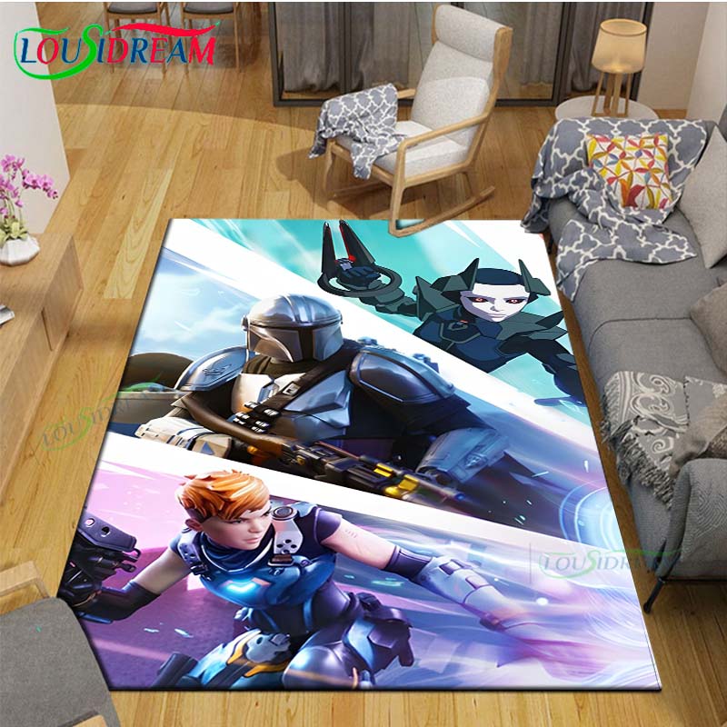 Hot 3D Fashion Game Cartoon Character Printed Carpet Outdoor Rug Area Rug Non-slip Carpet Bedroom Decor Carpet for Room Gift