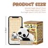 52TOYS PANDAROLL Panda As A Cat также входит в серию 1PC Blind Box Gacha Gacha Toy Lucky Bag, симпатичная фигурка с флокированной отделкой, подарок «Панда-кошка!"