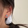 Женские серебряные пятиконечные серьги-звезды из кубического циркония, минималистичные