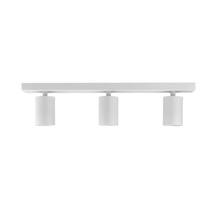 Lot de 2 plafonniers 3 spots saillies BETA-U1 Alu GU10 3x35W Blanc