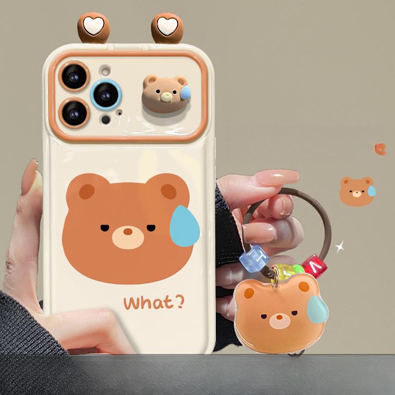 Подходит для чехла для мобильного телефона Apple 15 Promax, кулона в виде лягушки для iPhone 14, большого зеркала-трансформера с окошком для iPhone 13 XS.