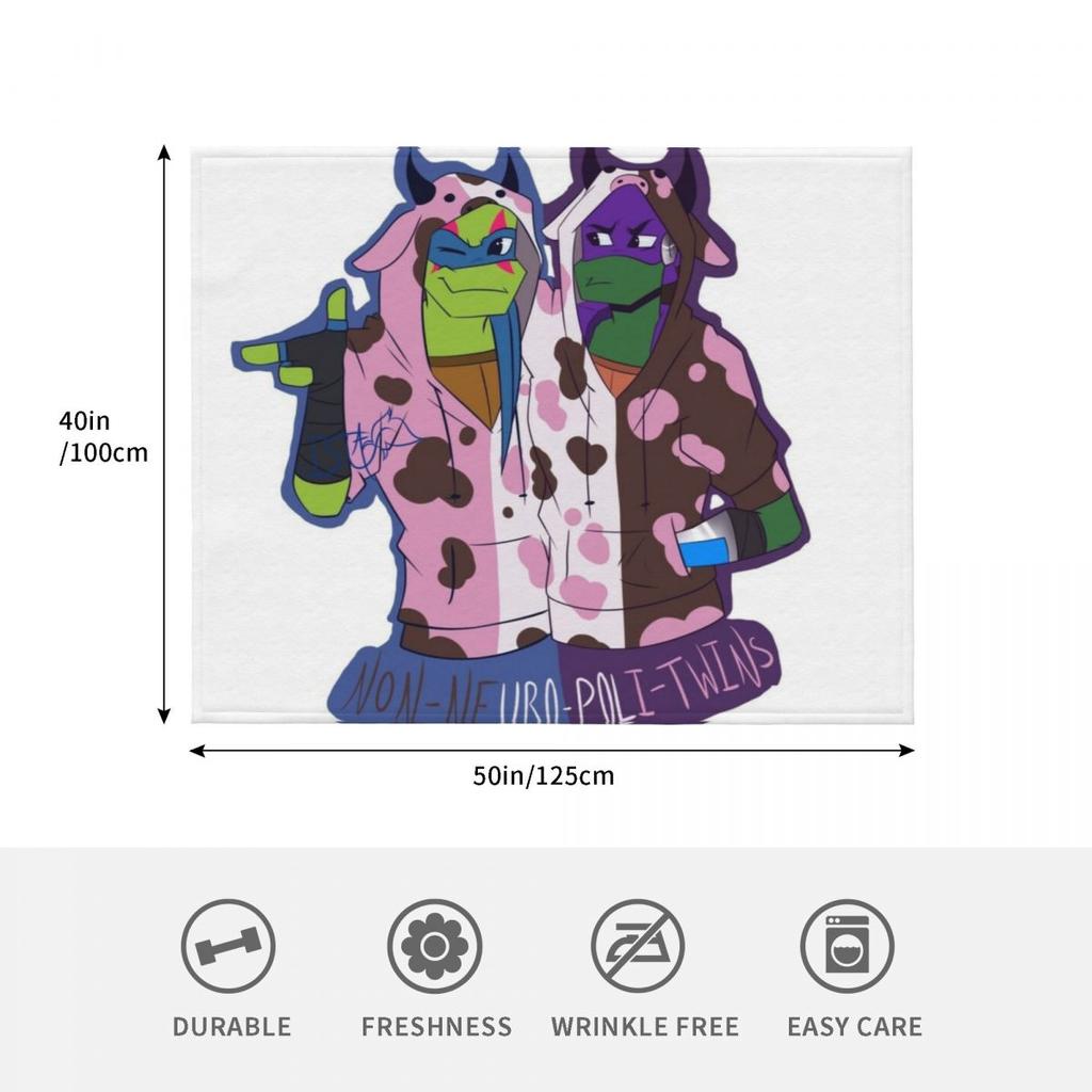 Non Neuro Poli Twins! Throw Blanket Blankets For Baby Thin Winter Beds Warm Winter Halloween Hairy Blankets
