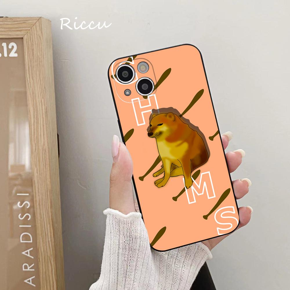 Чехол для телефона Cheems Doge 13 14 11 12 Pro 8 7 14 Plus X Pro 14 MAX 13 MINI XR XS iphone 14 13, мягкие чехлы для телефонов с героями мультфильмов