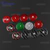 Tricolor Dry Carbon Fiber Sticker For Abarth 595 695 2012-2017 2018 2019 2020 2021 2022 2023 2024 Automatic Gear Shift Button