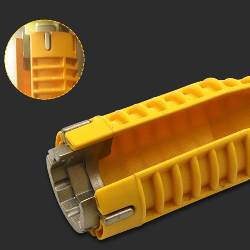 Multifunctional Sink Wrench Lightweight Anti Slip Handle Double Head Faucet and Sink Installer Wrench for Home Kitchen