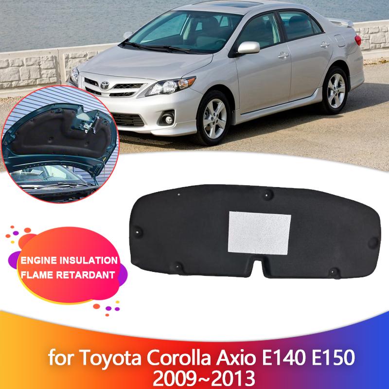 Car Engine ulation for Toyota Corolla Axio E140 E150 2009~2013 Hood Heat Sound Cotton Soundproof Cover Thermal Accessories