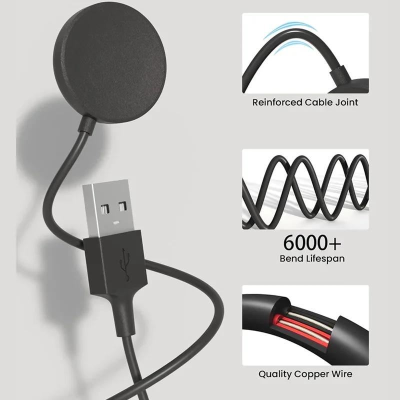 Портативный USB-кабель для быстрой зарядки, док-станция, магнитное беспроводное зарядное устройство для часов Samsung Galaxy Watch 8/7/6/5pro/5/4/3 Active 2