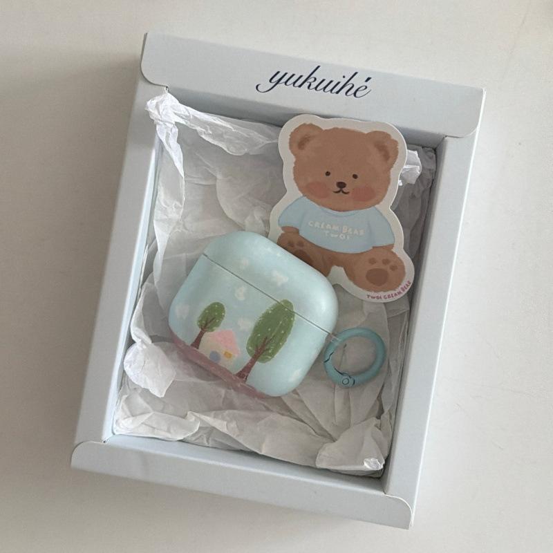 Молочно-голубой облачный домик чехол для наушников AirPods 1-го поколения для наушников Apple AirPods 1-го поколения pro1