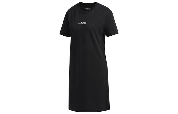 adidas Платье Neo с коротким рукавом Женское Черное EI4705