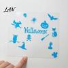 Waterproof Halloween Decal Glow in The Dark Wall Stickers, Luminous Decals with Ghost Cat Window Stickers Pumpkin Bat Witch Patterns, Peel and