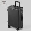 Женский прочный и долговечный алюминиевый чемодан-тележка с универсальными колесами и кодовым замком - ручная кладь 20 дюймов
