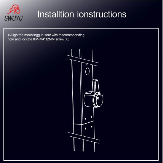 GWUYU Aluminum Alloy EV Charging Pile Wall Mount Bracket Durable Wall Holder for Electric Car Charger