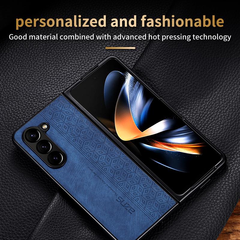 Case For Samsung Galaxy Z Fold 8 Ultra Case Business Flip Cover For Galaxy Z Fold 8 7 6 5 4 3 W25 W24 W23 W22 Cover Retro Style