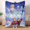 1Pc Magic Frozen Kingdom Blanket For Couch Bed Plush Cozy Fuzzy Blanket Super Soft Warm Blankets For Fall And Winter 091868