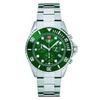 Хронограф Master Diver Нержавеющая сталь Зеленый циферблат Кварцевый 7053.9134 100M Мужские часы
