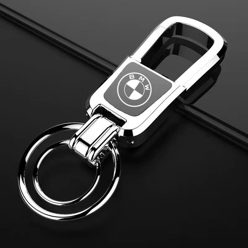 LESNO1 2026 Car Sticker 3D/Metal Car Emblem Key Chain Rings Holder for BMW E36 E46 E53 E90 E60 E61 E93 E87 X1 X3 X5 X6 F30 F20 F10 Auto
