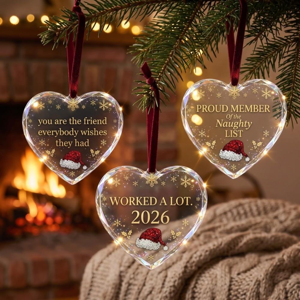 Hanging Love Attitude Slogan Pendant Christmas Tree Ornaments Christmas Gift Giving