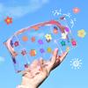 Portable Transparent Makeup Bag Zippered PVC Cosmetic Pouch for Women Travel Toiletry Storage Bag