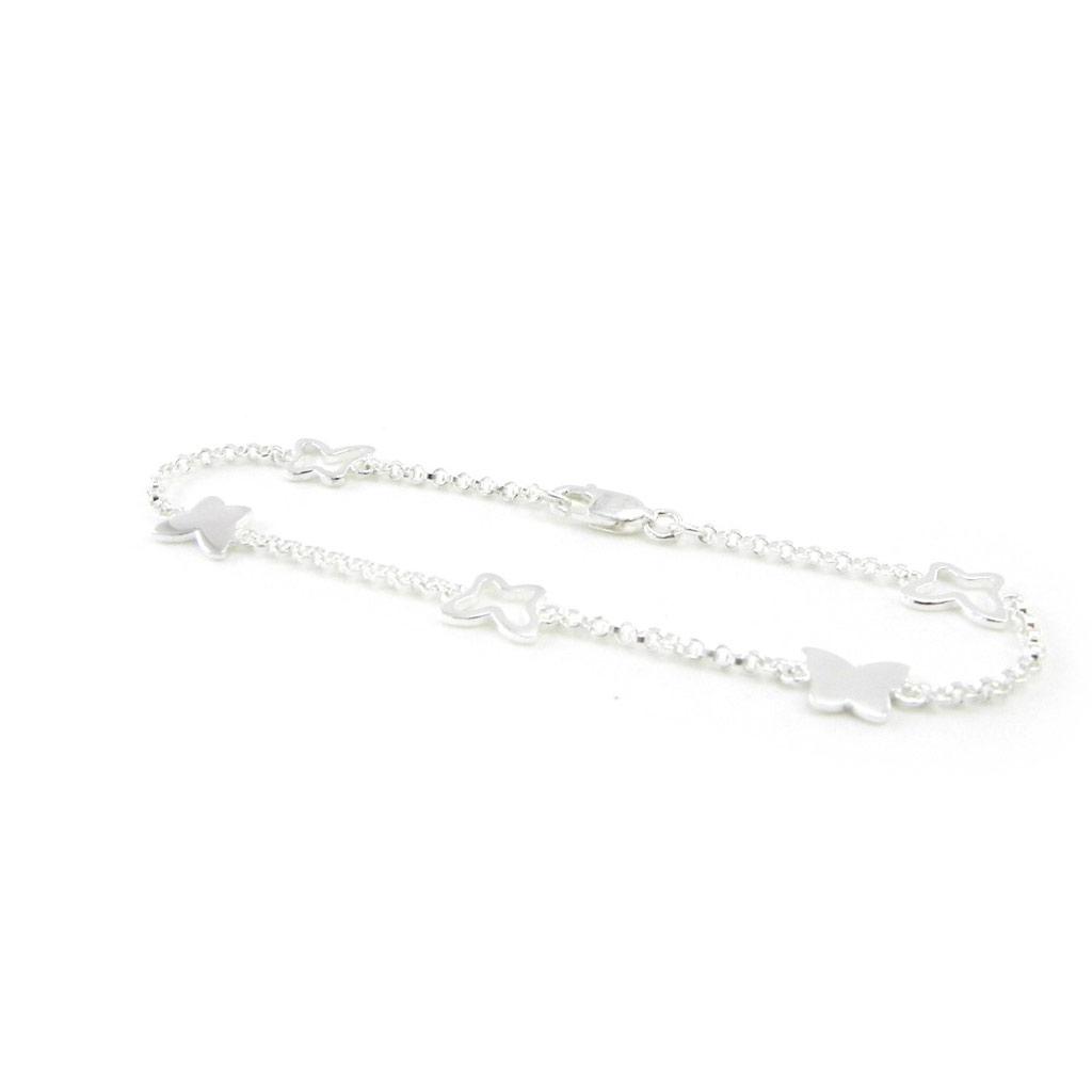 Les Trésors De Lily [G6322] - Серебряный браслет «Круг бабочек» - 8x6 мм