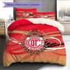 Club Deportivo Toluca Football Club  Pattern Bedding Quilt Set  Home Decoration  Gift (1 * duvet cover + 2 * pillowcase  without core)