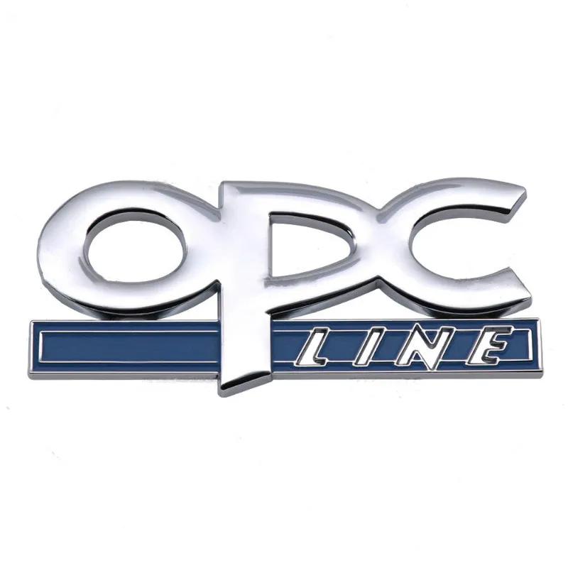 3D металлическая OPC линия, задняя часть багажника, эмблема багажника, значок, наклейка, аксессуары для Opel Insignia Corsa E Astra HJD Zafira Vectra
