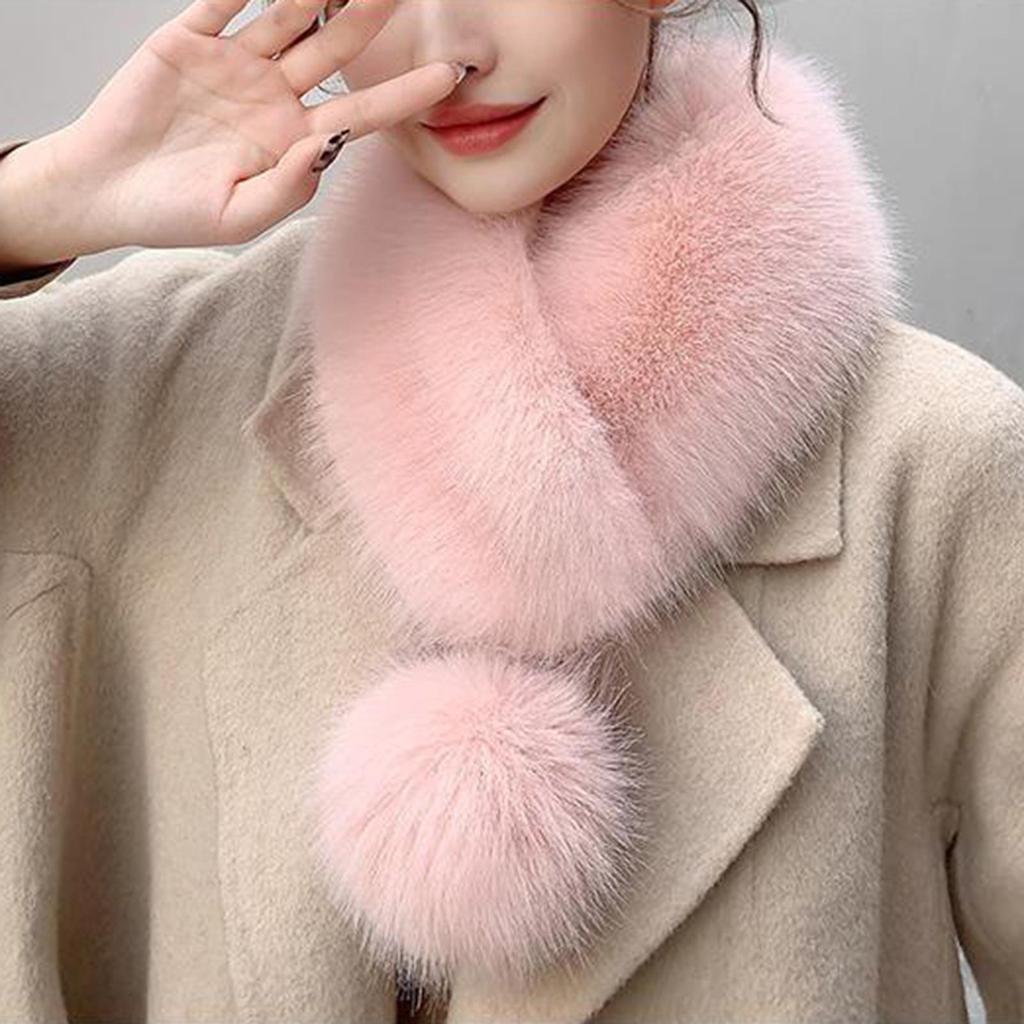 Утолщенный шарф из искусственного меха, классический дышащий незамерзающий воротник зимнего пальто