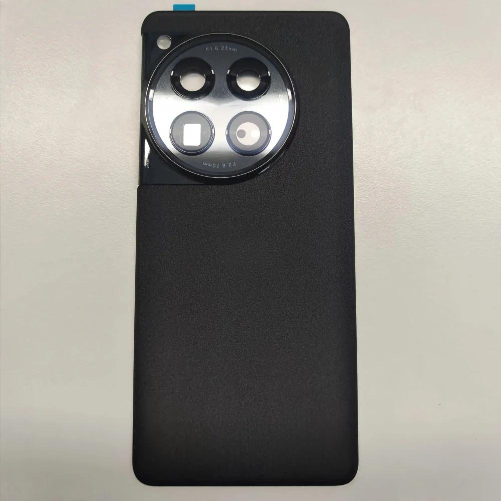 For Oneplus 12 5G Back Cover With Camera Frame 1plus 12 Rear Glass Housing Case Repair Replace back shell
