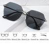 Неполяризованные Солнцезащитные очки оверсайз без оправы с обрезным краем Женские Модные Солнцезащитные очки для вождения