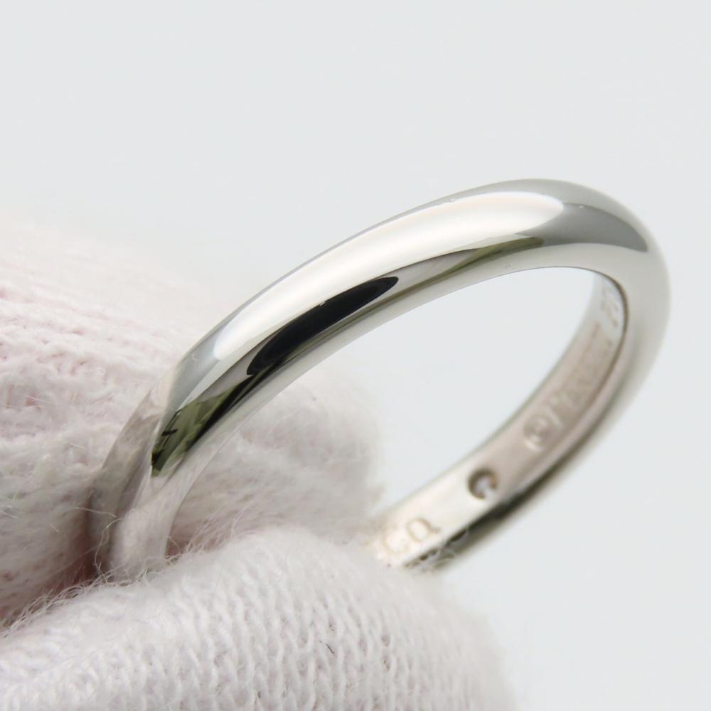 Used TIFFANY&Co. Ring Stacking band EU#46.5 Pt950Platinum 4.3g Platinum El Saperetti